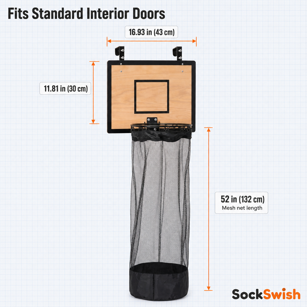 Fits standard interior doors